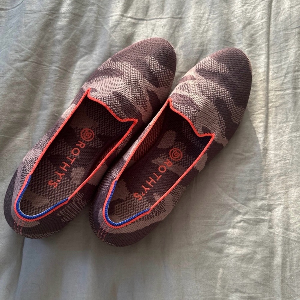 Rothy's Retired Mink Camouflage Slip-On Shoes